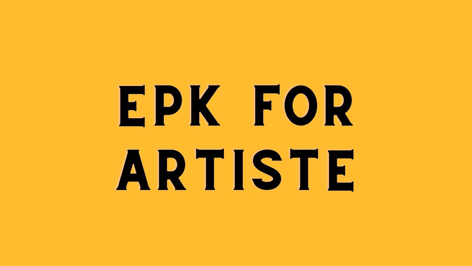 Importance of EPK to artiste
